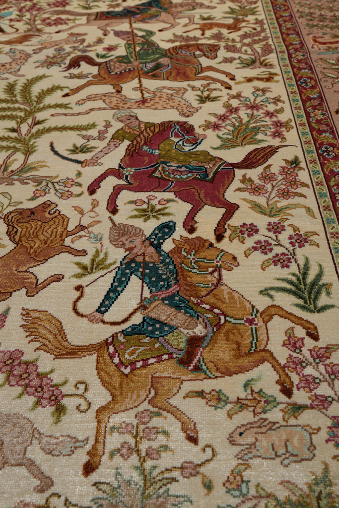 4 x 6 Hunting Silk Rug #PIX-55539