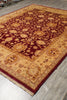 Load image into Gallery viewer, 9 x 11 Quality Handmade Area Rug BURGUNDY Organic Wool #F-4486