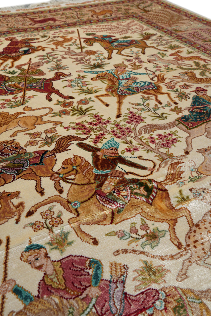 4 x 6 Hunting Silk Rug #PIX-55539