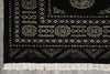 Load image into Gallery viewer, 4.8 x 6.6 Black Hand-Knotted Quality Wool Bokhara Rug #F-3128
