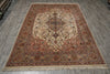 Load image into Gallery viewer, 6.8 x 10 Authentic Persian Tabriz Rug High Quality 400 KPSI Wool And Silk - view 3