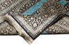 Load image into Gallery viewer, 4x6 Silk Rug Torqouise And Black #PIX-55221