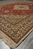Load image into Gallery viewer, 6.9 x 10 Authentic Persian Tabriz Tabataba Rug Hunting Deer's Birds - view 6
