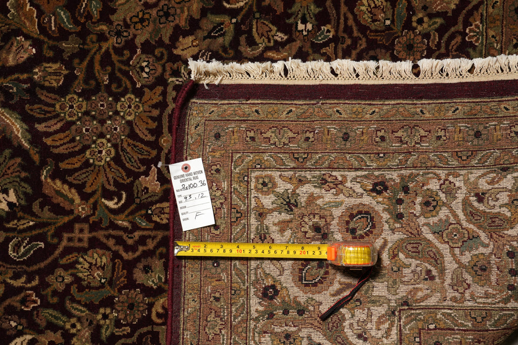 9.3 x 12 High Quality Hand-Knotted India Rug #PIX-10036