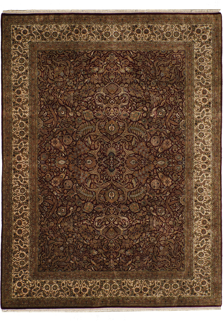 9.3 x 12 High Quality Hand-Knotted India Rug 