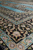 Load image into Gallery viewer, 4x6 Silk Rug Torqouise And Black #PIX-55221