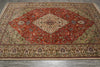 Load image into Gallery viewer, 6.9 x 10 Authentic Persian Tabriz Tabataba Rug Hunting Deer's Birds - view 4