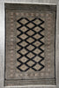 Load image into Gallery viewer, 4 x 6.3 Jaldar Bokhara Rug Black #B-75637