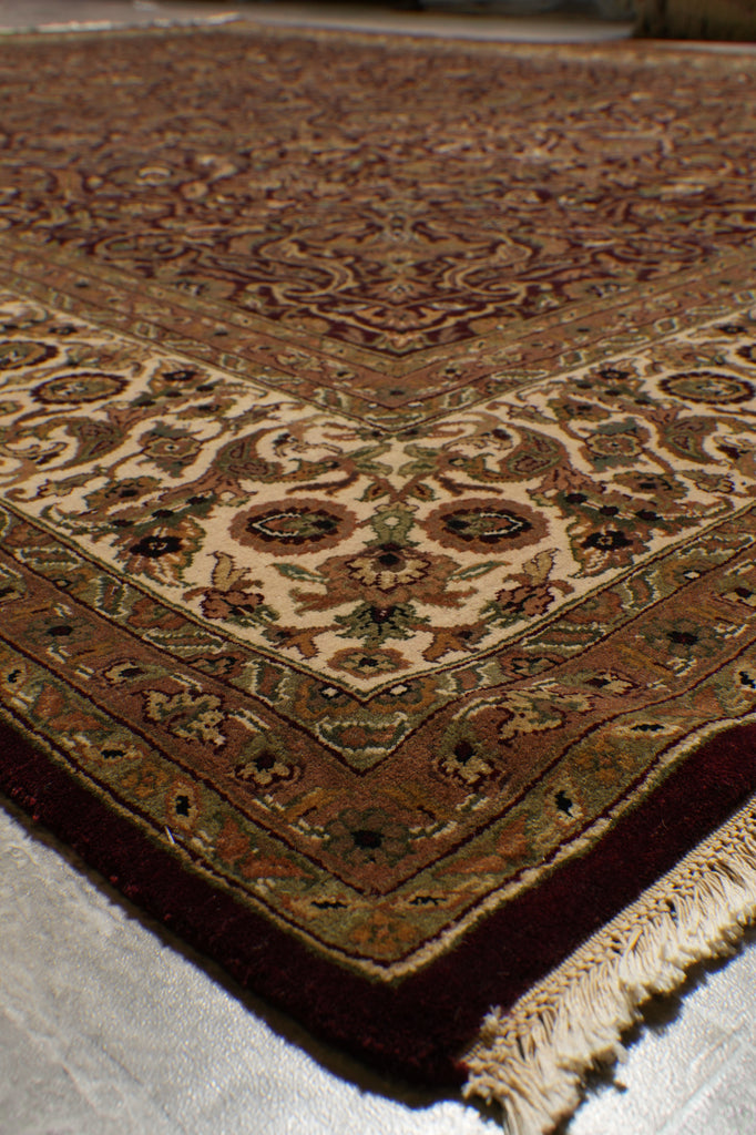 9.3 x 12 High Quality Hand-Knotted India Rug #PIX-10036