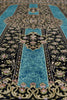 Load image into Gallery viewer, 4x6 Silk Rug Torqouise And Black #PIX-55221