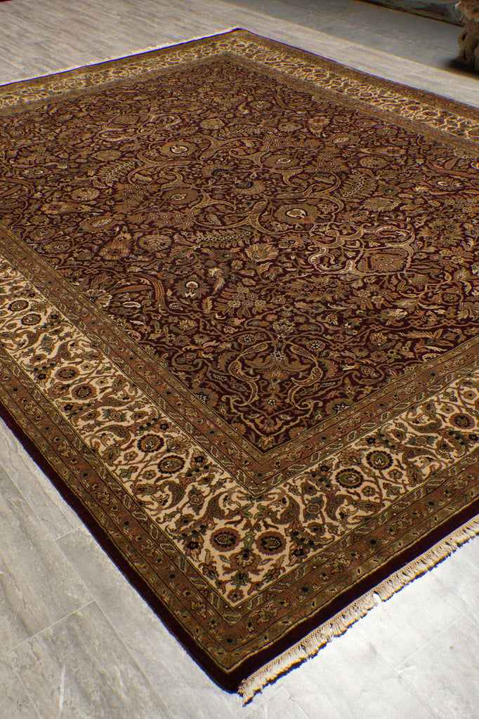 9.3 x 12 High Quality Hand-Knotted India Rug #PIX-10036