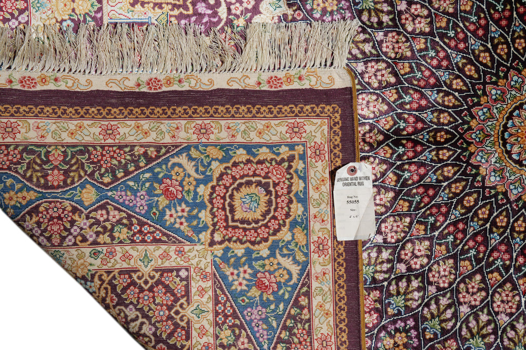 4 x 6 Silk Rug Dom of Esfahan #PIX-55055