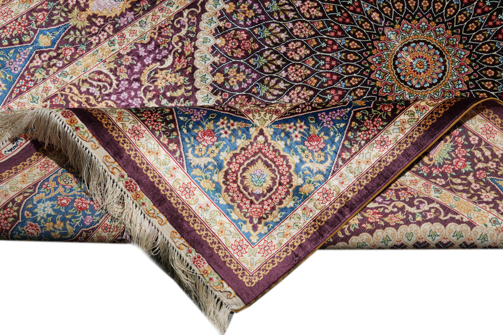 4 x 6 Silk Rug Dom of Esfahan #PIX-55055