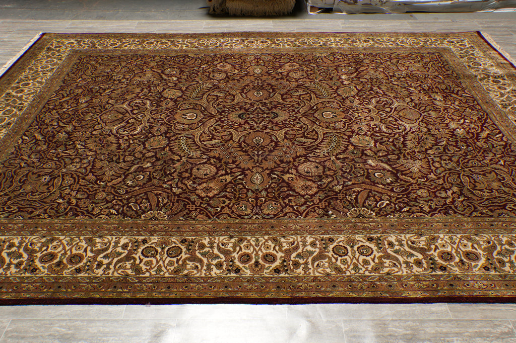 9.3 x 12 High Quality Hand-Knotted India Rug 