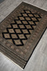 Load image into Gallery viewer, 4 x 6.3 Jaldar Bokhara Rug Black #B-75637