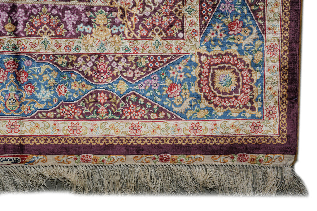 4 x 6 Silk Rug Dom of Esfahan #PIX-55055