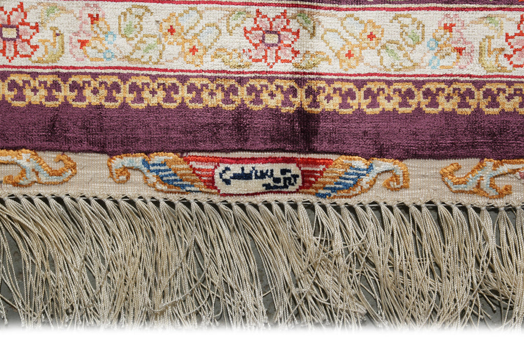 4 x 6 Silk Rug Dom of Esfahan #PIX-55055