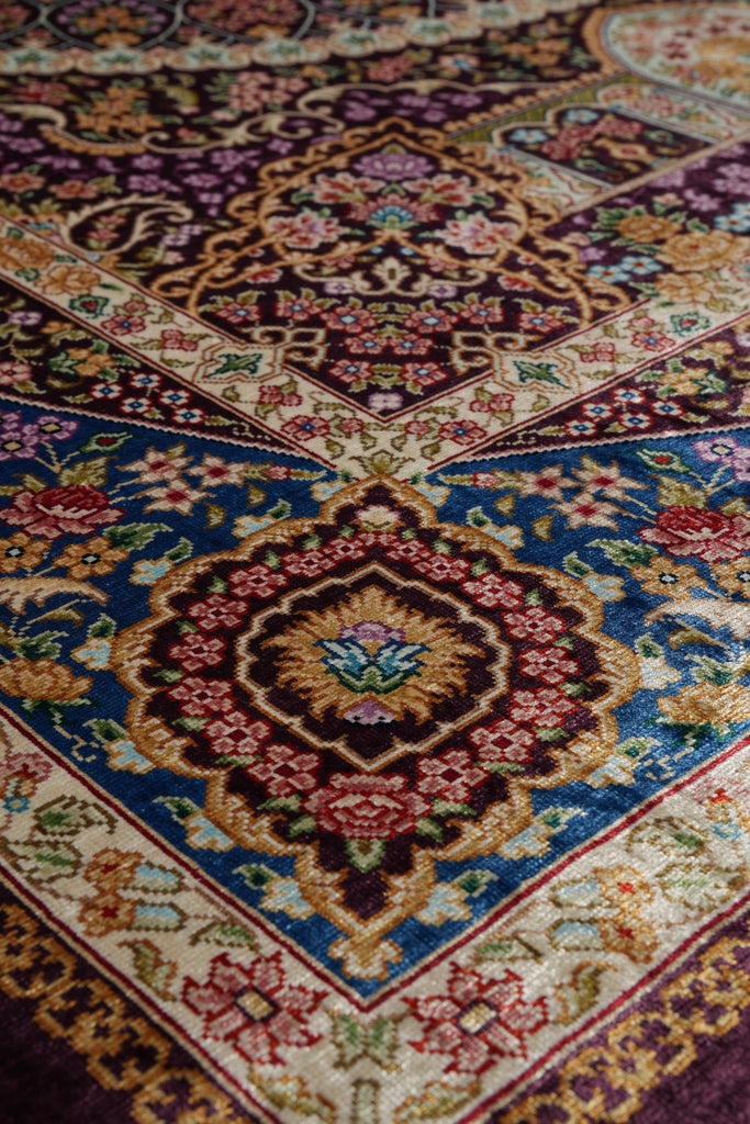 4 x 6 Silk Rug Dom of Esfahan #PIX-55055