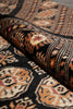 Load image into Gallery viewer, 4 x 6 Black Bokhara Rug Imported Pakistan Hand-Knotted #F-3129