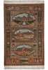 Load image into Gallery viewer, 7 x 10.4 Authentic Persian Tabriz Rug Pictorial Iran Fine 400 Kpsi