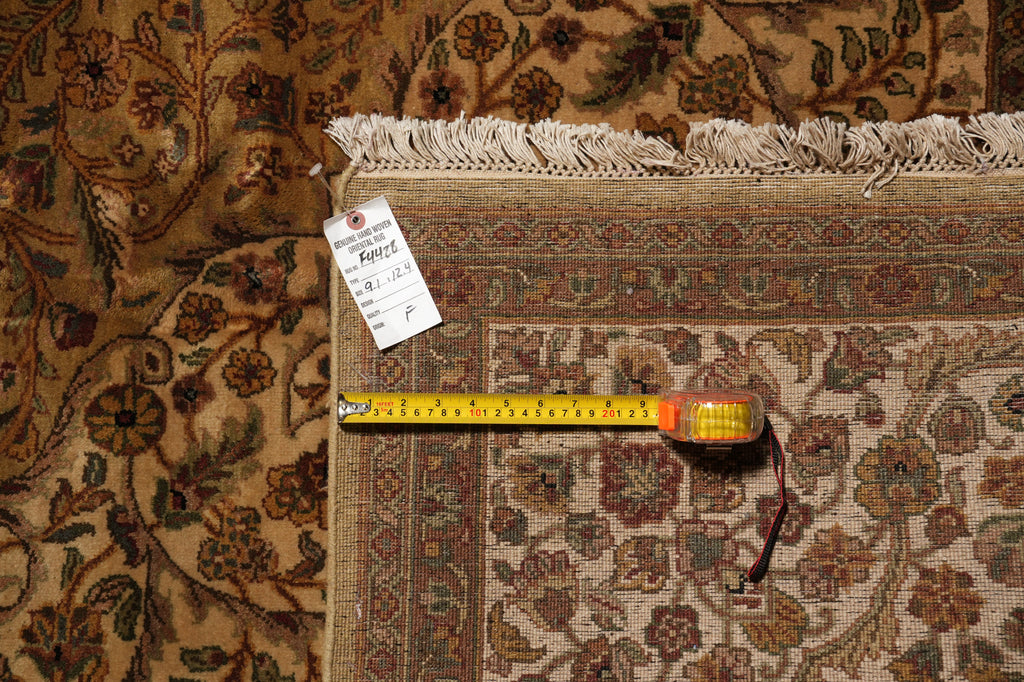 9 x 12.4 Great Quality Handmade Kashmir Rug #F-4488