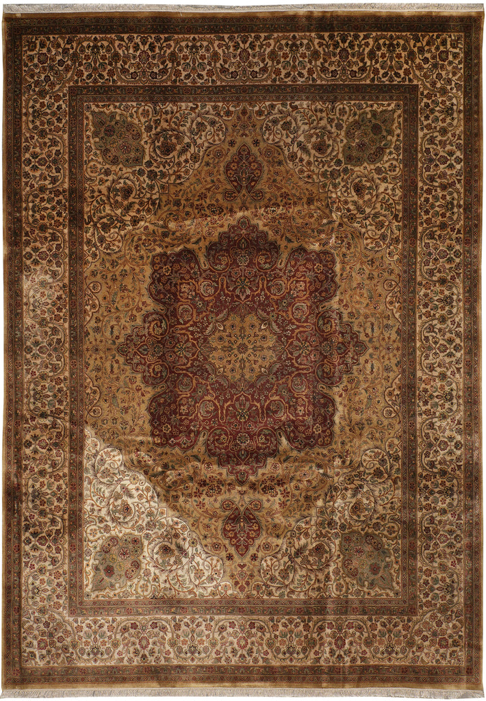 9.1 x 12.4 Great Quality Handmade kashmir Rug