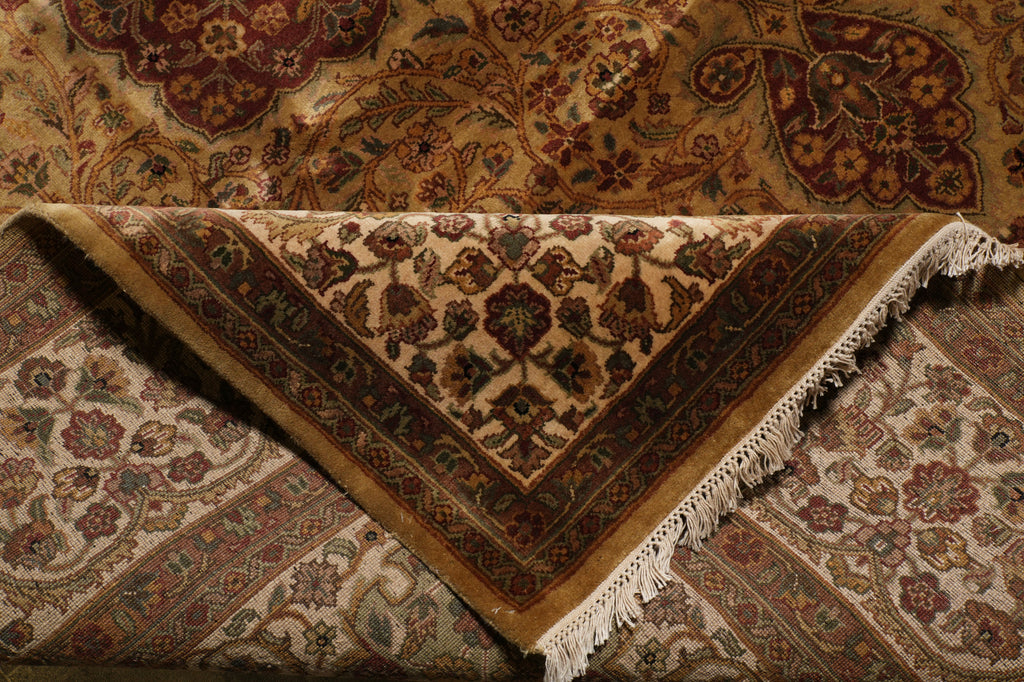 9 x 12.4 Great Quality Handmade Kashmir Rug #F-4488