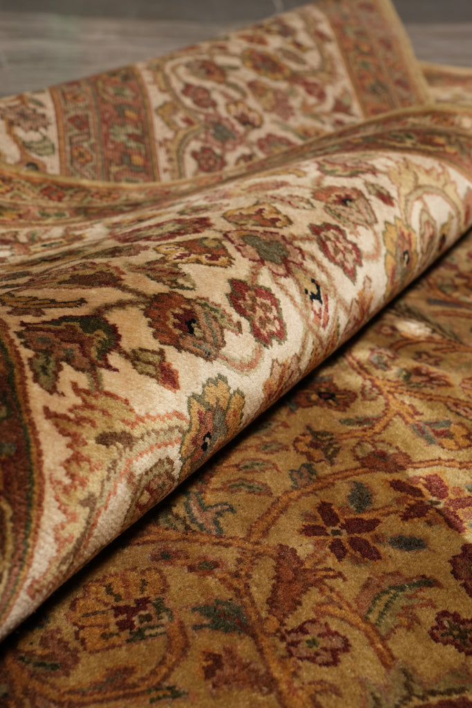 9 x 12.4 Great Quality Handmade Kashmir Rug #F-4488