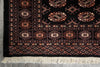 Load image into Gallery viewer, 4 x 6 Hand-Knotted Bokhara Rug Black #F-3130