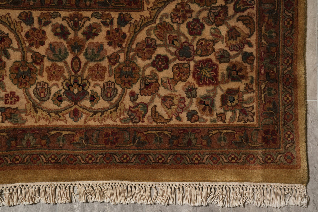 9 x 12.4 Great Quality Handmade Kashmir Rug #F-4488