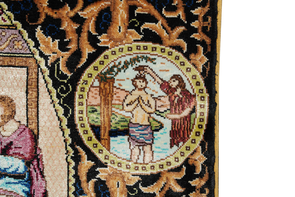 2.5 x 3.0 Last Supper of Jesuse Amazing Silk Rug #PIX-52192