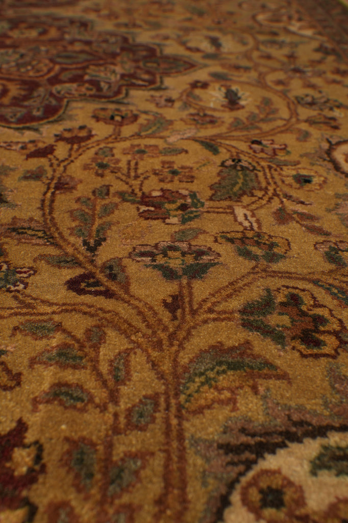 9 x 12.4 Great Quality Handmade Kashmir Rug #F-4488