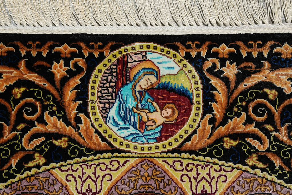 2.5 x 3.0 Last Supper of Jesuse Amazing Silk Rug #PIX-52192