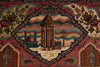 Load image into Gallery viewer, 6 x 8.9 Super Fine Pictorial Persian Tabriz Rug Wool and Silk 70 Raj - view 7