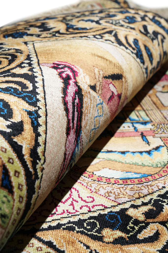 2.5 x 3.0 Last Supper of Jesuse Amazing Silk Rug #PIX-52192