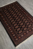 Load image into Gallery viewer, 4 x 6 Hand-Knotted Bokhara Rug Black #F-3130