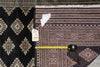 Load image into Gallery viewer, 4 x 6 Black Hand-Knotted Imported Bokhara Jaldar Rug Wool Silk Touch #B-75621