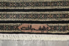 Load image into Gallery viewer, 4 x 6 Black Hand-Knotted Imported Bokhara Jaldar Rug Wool Silk Touch #B-75621