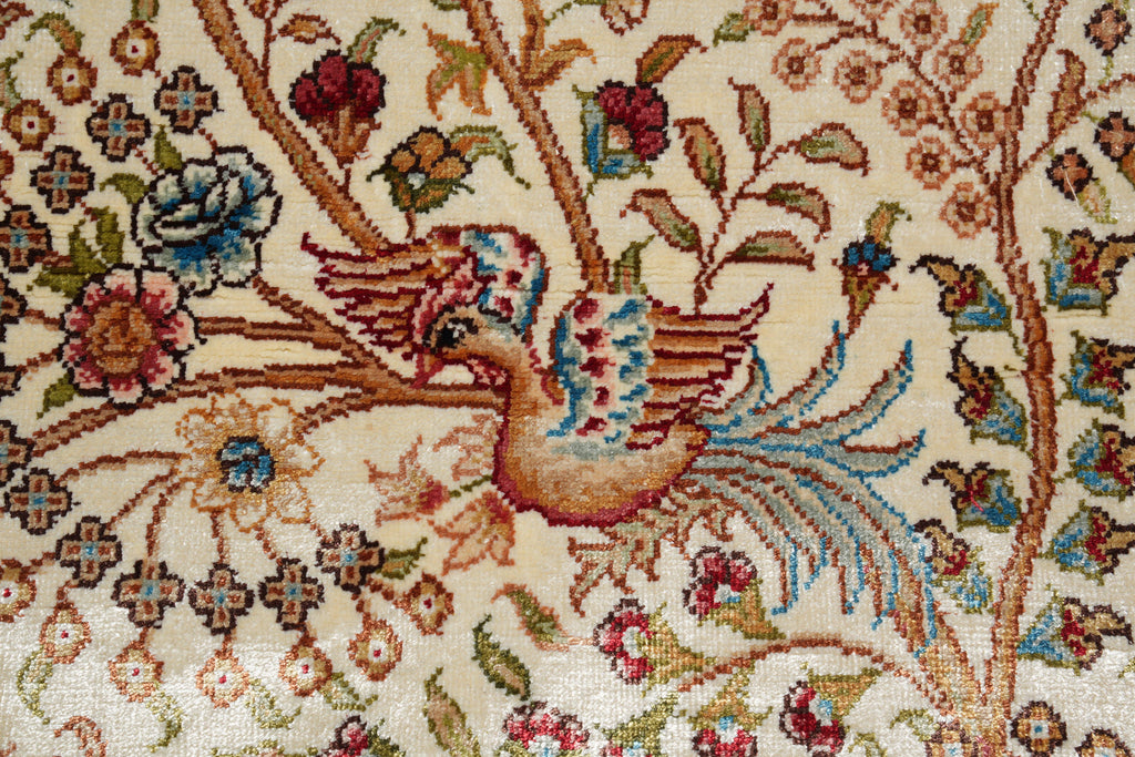 3.4 x 5.5 Tree Of Life Silk Rug #PIX-56385