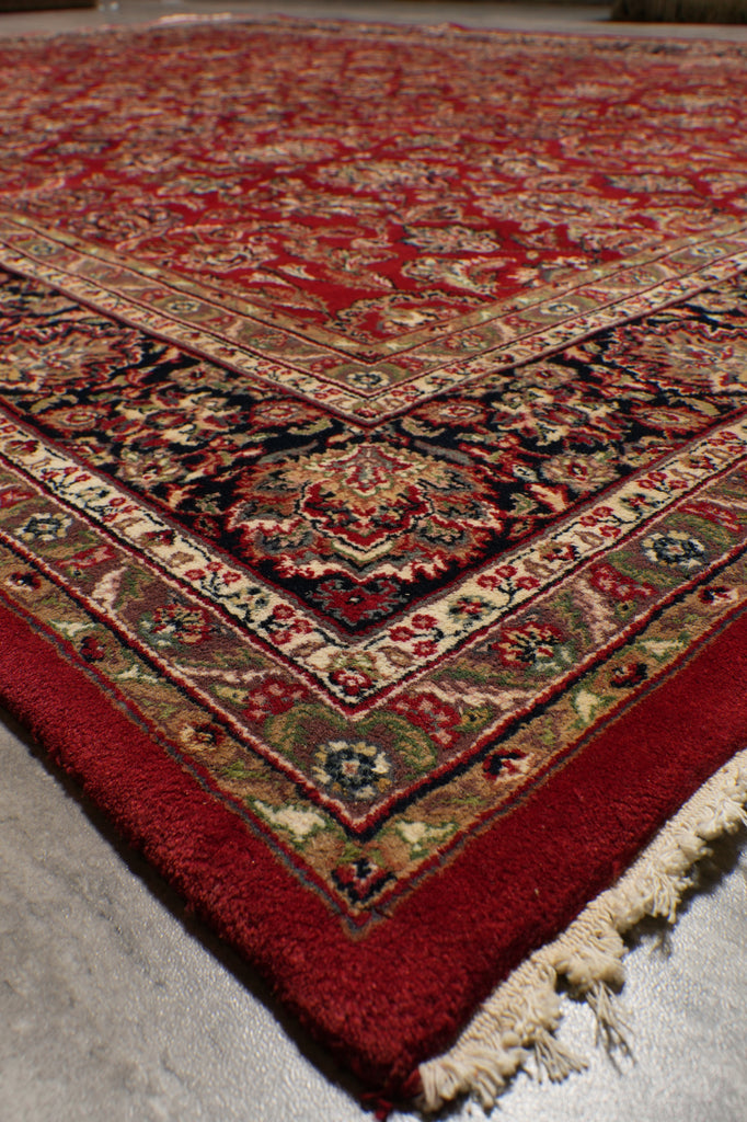 9 x 11.7 Handmade Jaipur Area Rug Organic Wool soft durable pile #PIX-12715