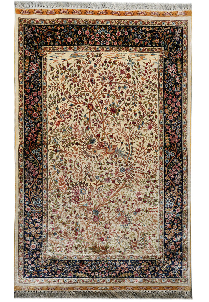 3.4 x 5.5 Tree Of Life Silk Rug #PIX-56385
