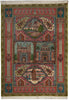 Load image into Gallery viewer, 6.6 x 10 High End One of a Kind Authentic Iran Pictorial Persian Rug Wool and Silk 500+ KPSI