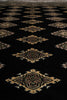 Load image into Gallery viewer, 4 x 6 Black Hand-Knotted Imported Bokhara Jaldar Rug Wool Silk Touch #B-75621