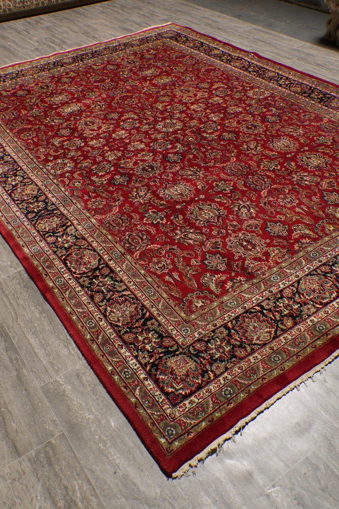 9 x 11.7 Handmade Jaipur Area Rug Organic Wool soft durable pile #PIX-12715