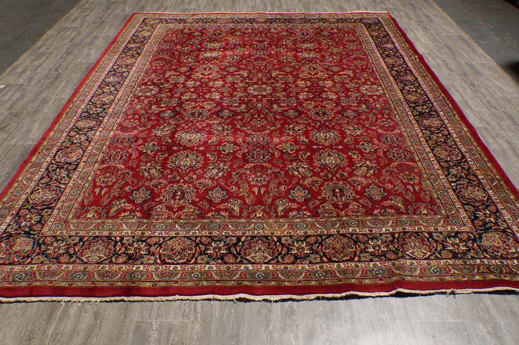 9 x 11.7 Handmade Jaipur Area Rug Organic Wool soft durable pile #PIX-12715