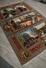 Load image into Gallery viewer, 6.6 x 10 High End One of a Kind Authentic Iran Pictorial Persian Rug Wool and Silk 500+ KPSI - view 5