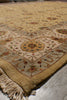 Load image into Gallery viewer, 9 x 12.10 Neutral  Silk Rich Tribal Fine Wool Oushak Rug #PIX-804-163