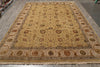 Load image into Gallery viewer, 9 x 12.10 Neutral  Silk Rich Tribal Fine Wool Oushak Rug