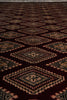 Load image into Gallery viewer, 4.3 x 6.5 Hand-Knotted Jaldar Bokhara Geometric Rug Burgundy #PIX-29027