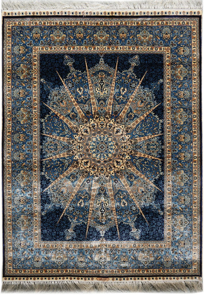 3 x 4 Exotic Traditional Bamboo Silk Carpet Rug